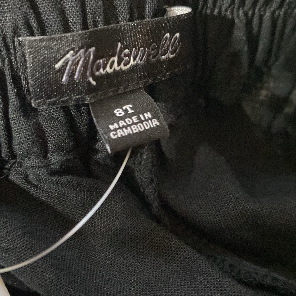 Madewell The Easy Linen Pull-On Pants NWT Size 8 Tall - Picture 7 of 10